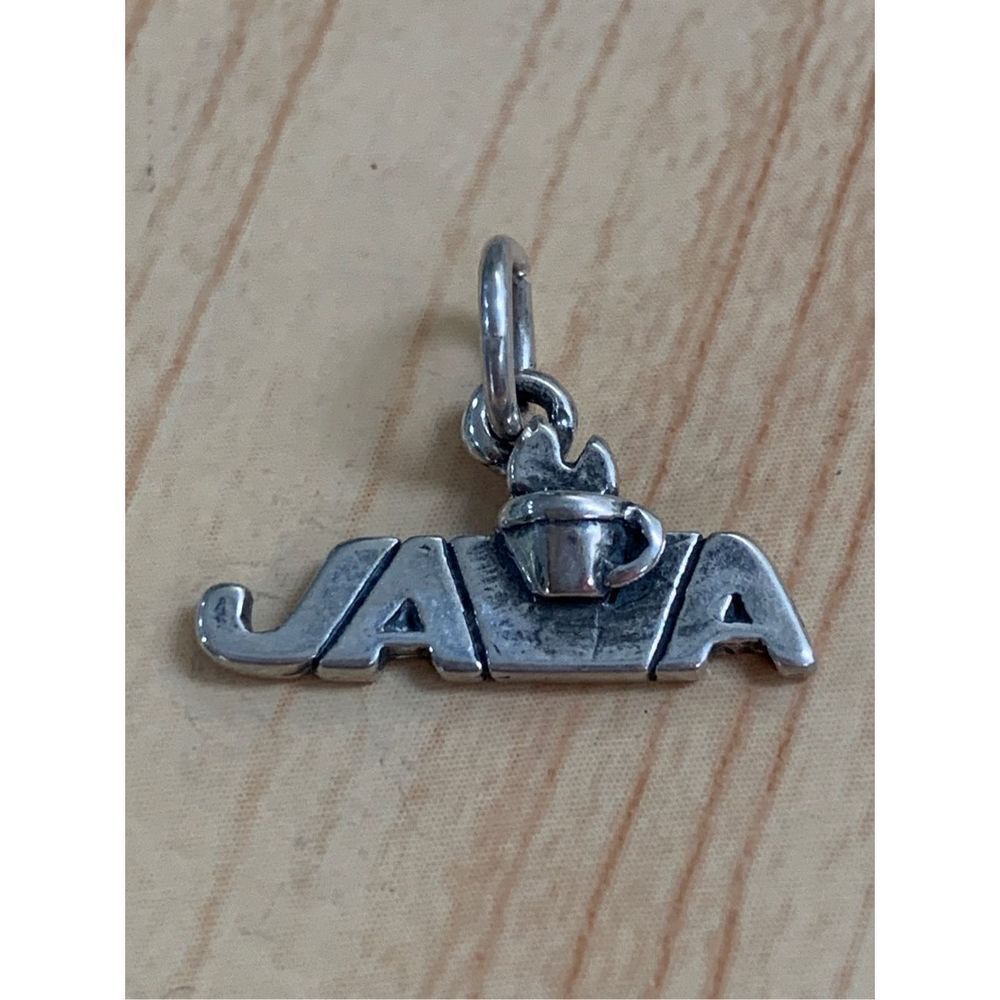 .925 Java Cup Sterling Silver Jewelry Charm